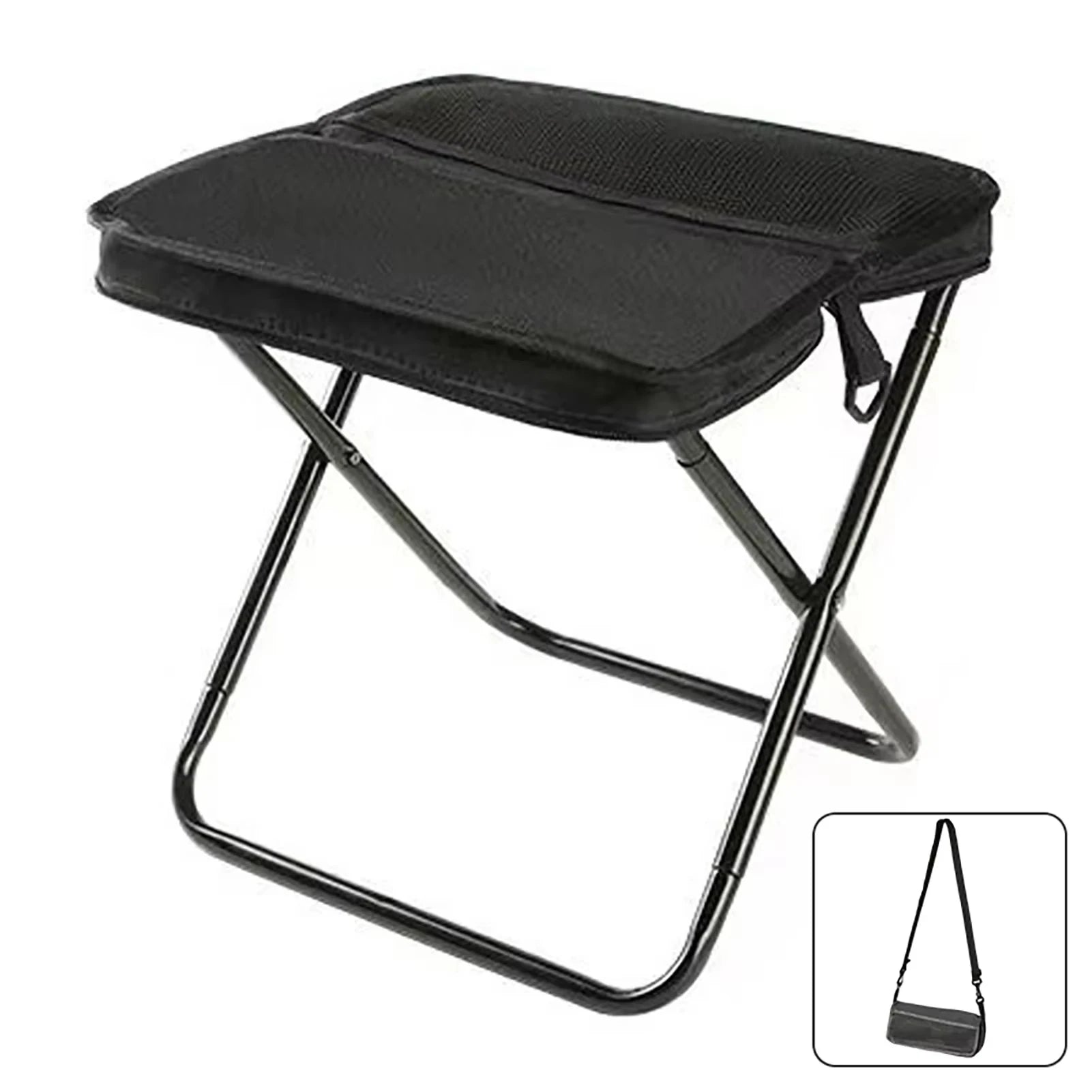 Portable foldable backpack stool lightweight compact camping chair for hiking, fishing, picnic outdoor travel and sports
